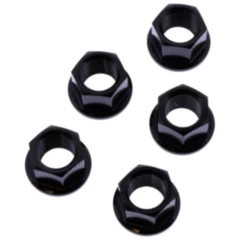 Mutter Kettenrad Satz JMP Bolt M12 X 1. 25 mm Edelstahl V4A schwarz passend für: Honda CB, CBF, CBR
