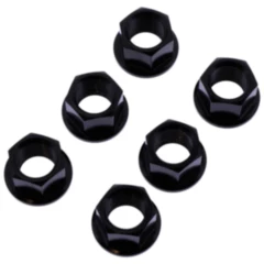 Mutter Kettenrad Satz JMP Bolt M12 X 1. 25 mm Edelstahl V4A schwarz passend für: Triumph Speed Triple