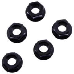 Mutter Kettenrad Satz JMP Bolt M8X1. 25 mm Edelstahl V4A schwarz passend für: MV Agusta Brutale, F4, F3