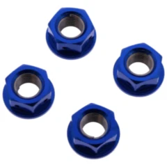 Mutter Kettenrad Satz JMP Bolt M10 x 1. 25 mm Alu Racing blau passend für: Honda CB, TRX, XL