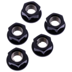 Mutter Kettenrad Satz JMP Bolt M10 x 1. 25 mm Alu Racing schwarz passend für: Ducati Scrambler, Monster, Hypermotard