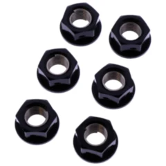 Mutter Kettenrad Satz JMP Bolt M10 x 1. 25 mm Alu Racing schwarz passend für: Kawasaki Z, ZX - 6R, ER - 6F