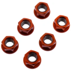 Mutter Kettenrad Satz JMP Bolt M10 x 1. 25 mm Alu Racing orange passend für: Kawasaki Z, ZX - 6R, ER - 6F