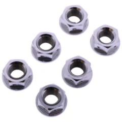 Mutter Kettenrad Satz JMP Bolt M10 x 1. 25 mm Alu Racing silber passend für: Kawasaki Z, ZX - 6R, ER - 6F