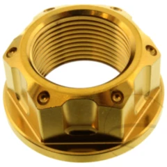 Mutter Achse M24X1. 5 mm Edelstahl V4A gold passend für: BMW S, HP4