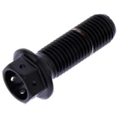 Sechskantschraube M10 x 1.25 30 mm Edelstahl V4A Racing schwarz