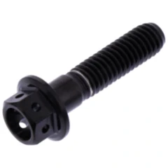 Sechskantschraube M6X1mm 25mm Edelstahl V4A Racing schwarz