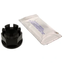 Mutter Achse M18X1. 5 mm Edelstahl V4A schwarz passend für: Kawasaki Z, ER - 6N, ER - 6F