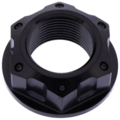 Mutter Achse M22X1. 5 mm Edelstahl V4A schwarz passend für: Honda CRF, CBR, CR