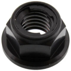 Bundmutter selbstsichernd JMP Bolt M8X1. 25 mm Titan schwarz passend für: Honda CRF, CR, XR