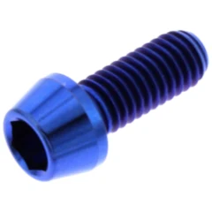 Konische Innensechskantschraube JMP M6X1.00 mm 15 mm Titan blau