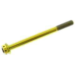 Schraube Dualdrive M6X1 mm 70 mm Titan Racing gold