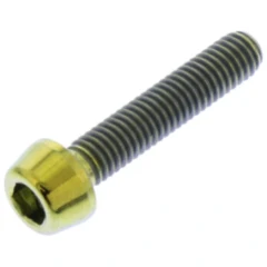 Kegelkopf Schraube M3X0.5 mm 15 mm Titan gold