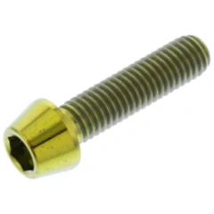 Schraube konisch M5X0.8 mm 20 mm Titan gold