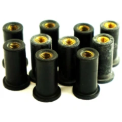 Gummimutter Satz M6X1 25mm für Motorräder