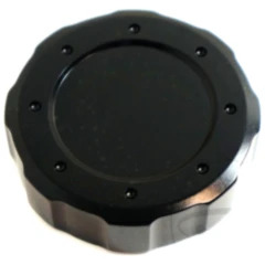 Deckel Bremsflüssigkeitsbehälter 61 mm Alu schwarz passend für: Kawasaki VN, Z, ZX - 6R