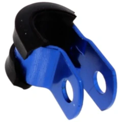 Halter Bremsschlauch JMP Bolt 5 mm Alu blau passend für: Honda CBR, CB, VT