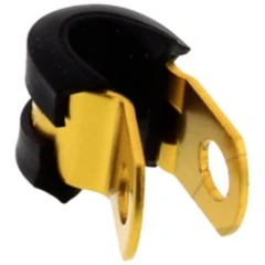 Halter Bremsschlauch JMP Bolt 6 mm Alu gold passend für: Honda CBR, CB, VT