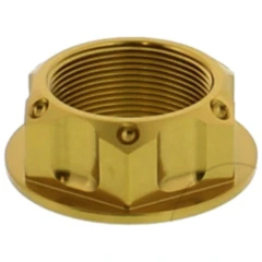 Mutter Lenkkopf JMP Bolt M24X1MM Alu gold passend für: Honda CB, VT, CBR