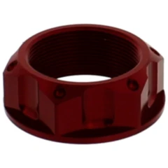 Mutter Lenkkopf JMP Bolt M28X1MM Alu rot passend für: Kawasaki ZX - 10R, ZX - 6R, Z H2