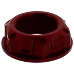 Mutter Lenkkopf JMP Bolt M22X1MM Alu rot passend für: Triumph Bonneville, Thunderbird, Rocket