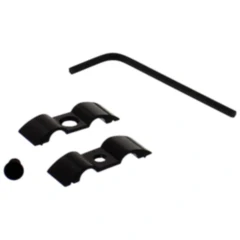 Bremsschlauch Halter - JMP 7 mm 2-fach Alu schwarz