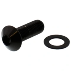 Linsenschraube M10 x 1.25mm 30mm Edelstahl V4A schwarz