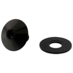 Linsenschraube M6x1 10mm Edelstahl V4A schwarz