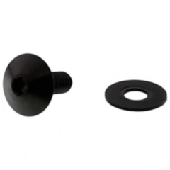 Linsenschraube JMP für Motorräder M6X1.00 16mm Edelstahl V4A schwarz