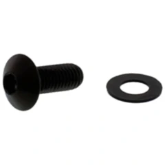 Linsenschraube M8X1.25 20 mm schwarz für Motorräder