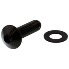 Linsenschraube M8X1.25 30mm Edelstahl V4A schwarz für Motorräder