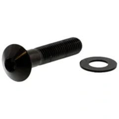 Linsenschraube M8X1.25mm 40mm Edelstahl V4A schwarz für Motorräder