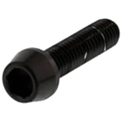 Innensechskantschraube konisch JMP Bolt M6X1 25 mm Edelstahl V4A schwarz