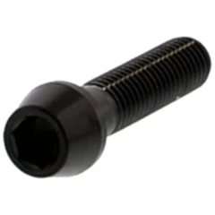 Schraube konisch M8X1.25 mm 30 mm Edelstahl V4A schwarz