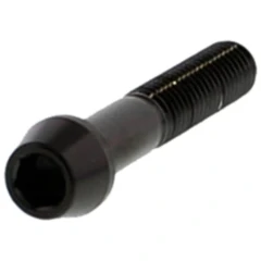 Schraube konisch M8X1.25 mm 45 mm Edelstahl V4A schwarz