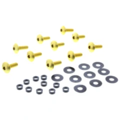 Linsenschraube Satz M6X1 mm 20 mm Alu gold