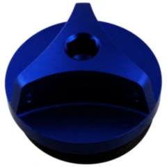 Öleinfüllschraube M27X3MM aus Aluminium, blau