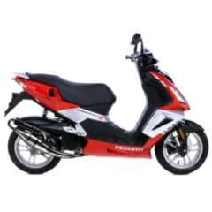 Schalldämpfer Handmade TT Leovince black passend für: Peugeot Jet Force, Speedfight, Ludix