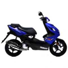 Schalldämpfer Handmade TT Leovince black passend für: Yamaha YQ, MBK YQ