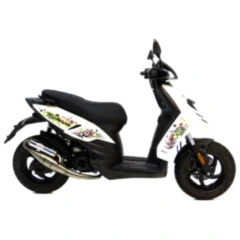 Schalldämpfer Handmade TT Leovince passend für: Piaggio Zip, TPH, Fly, Aprilia SR