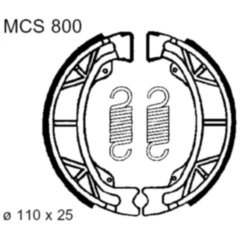 Bremsbacken mit Feder TRW Alternative: 7327992 passend für: Kymco Agility, Like, MXU
