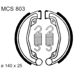 Bremsbacken mit Feder TRW Alternative: 7325970 passend für: Honda CM, XL, CL