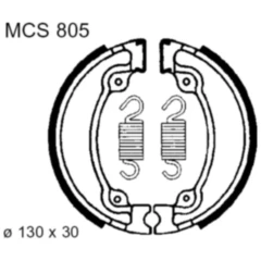 Bremsbacken mit Feder TRW Alternative: 7326002 passend für: Honda XL, VT, CA