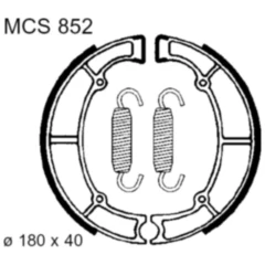 Bremsbacken mit Feder TRW Alternative: 7328107 passend für: Kawasaki VN, EN, GT, Z