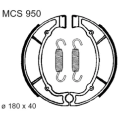 Bremsbacken mit Federn TRW für Motorrad