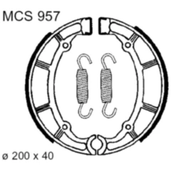 Bremsbacken mit Federn TRW – Alternative: 7326937
