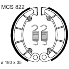 Bremsbacken mit Feder TRW passend für: Honda VT, TRX, VF