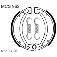 Bremsbacken mit Feder TRW Alternative: 7379217 passend für: Yamaha CW, YN, CS, PW