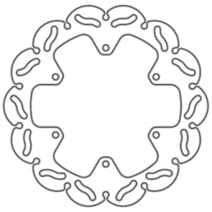 Bremsscheibe starr racing TRW passend für: Husqvarna FE, FC, TE, TC, Husaberg FE, FS, TE, FC