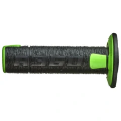 Griffgummi A360 schwarz/grün für Motorräder 22 / 26 mm